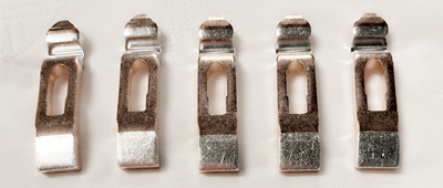 Stříbrné kontakty používané pro ovladače tramvají