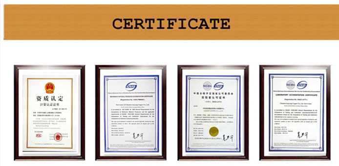Stříbrný měděný proužek certificate